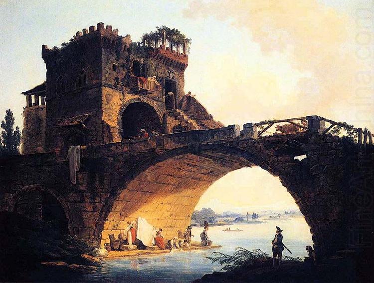 Hubert Robert Dimensions and material of painting china oil painting image